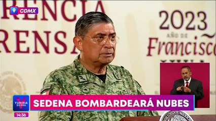 Sedena va a bombardear nubes ante el desabasto de agua en la CDMX