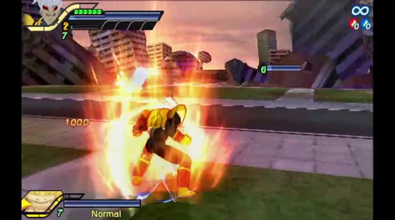 Dragon Ball Z: Tenkaichi Tag Team 2 - Majin Bu y Uub VS Super Baby 2 y Gohan RJ ANDA #dbgt