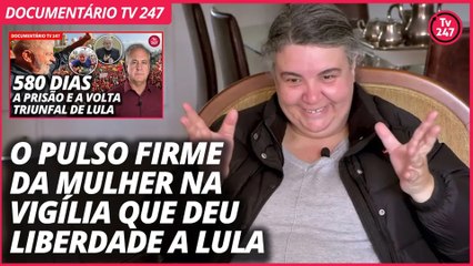 Coordenadora da Vigília Lula Livre chora ao lembrar dos dias tensos em Curitiba