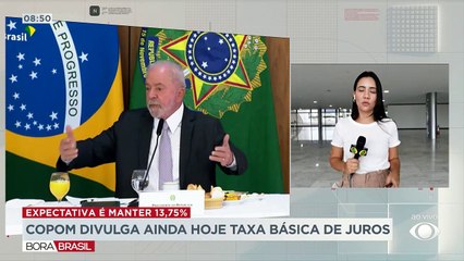 Copom divulga ainda hoje taxa básica de juros 22/03/2023 18:44:49