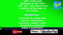Passive Voice Declarative Sentence | English Praa | Education Praa