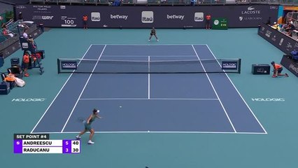 Raducanu beaten by Andreescu in Miami Open first round