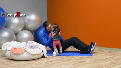 Funny Babies Helping Mom And Dad With Their Workouts [Funny & Cute] (3)