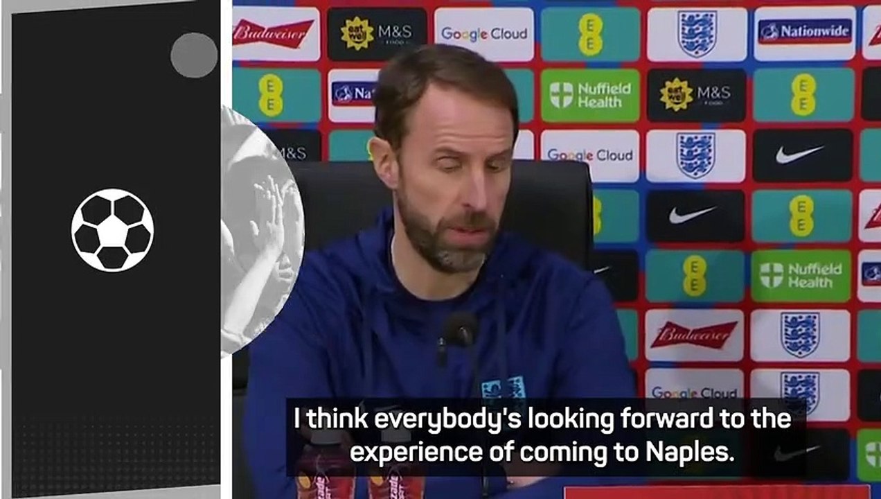 Southgate expects England fans to be 'good tourists' in Naples amid safety concerns