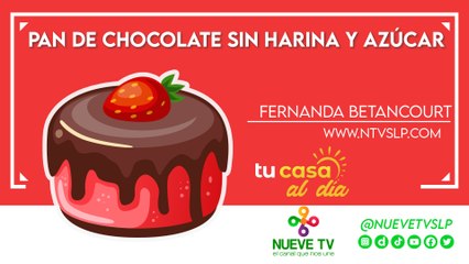 Pan de chocolate sin harina y azúcar