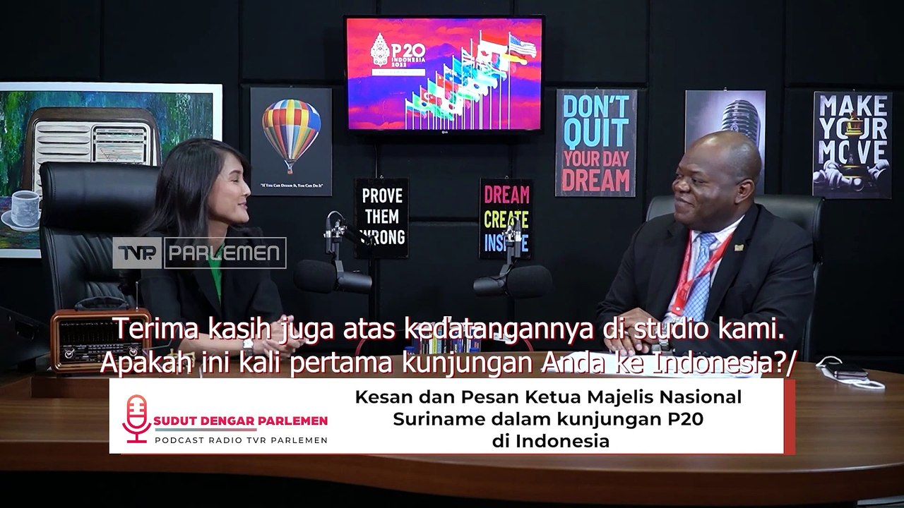 Podcast Bareng Ketua Majelis Nasional Suriname, Mr. Marinus Bee.
