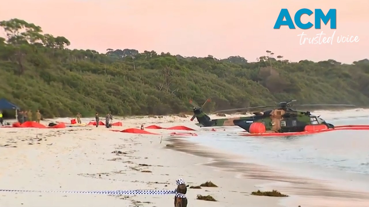 Navy helicopter with 10 on board crashes off Jervis Bay