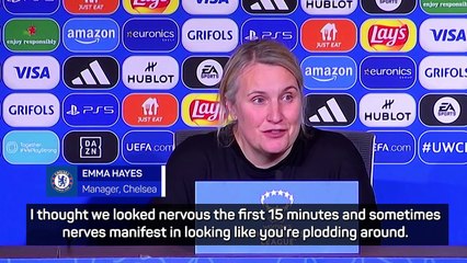 Hayes 'satisfied' with Chelsea first leg lead at Lyon