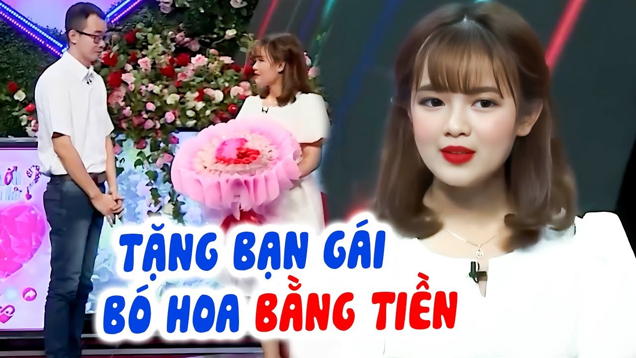 Gặp cô gái XINH NHƯ HOA MẶT BÚP BÊ chàng trai BÊ NGUYÊN BÓ HOA BẰNG TIỀN qua tặng Quyền Linh HÚ HỒN