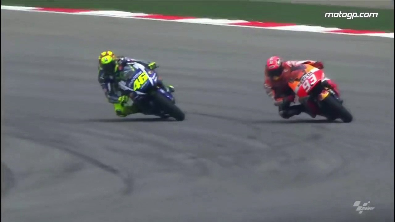 Valentino Rossi Crash Marc Marquez