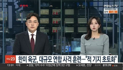 한미 육군, 대규모 연합 사격훈련…"적 기지 초토화"