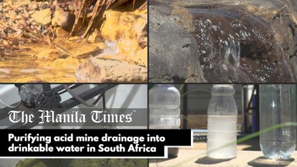 Purifying acid mine drainage into drinkable water in South Africa