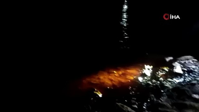 BOTAŞ'ın petrol boru hattında kaçak! Ham petrol nehre aktı