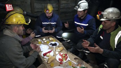 Zonguldak'ta maden ocağında ilk sahur