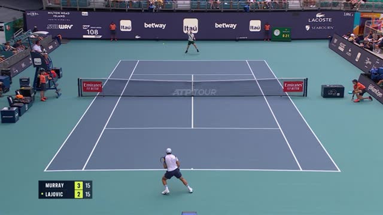 Miami - Murray se fait sortir d'entrée par Lajovic