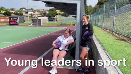 Isobel, Hannah young leaders in sport