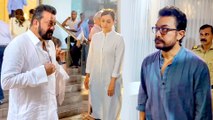 Sanjay Dutt, Aamir Khan & Others At Kishor Bajaj's Prayer Meet