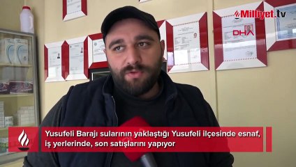 Suya gömülecek ilçeyi en son esnaf terk edecek