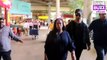 Kangana Ranaut, Aayush Sharma with Arpita Khan Sharma Spotted At Airport
