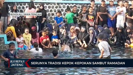 Serunya Tradisi Kepok-Kepokan Sambut Ramadan