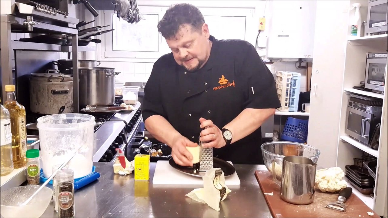 Jonathan Nulty cooks cauliflower cheese at The Outside Dining Room and Elaine Hammond does a taste test of his British tapas