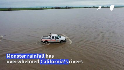 Winter floods in California's Central Valley
