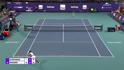Miami - Rogers élimine sa compatriote Stephens