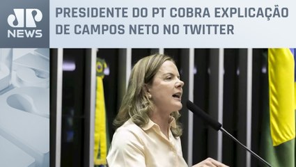 Gleisi Hoffmann critica Campos Neto por Selic de 13 75%:  “Sua política monetária foi derrotada”