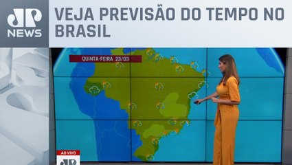 Temporais persistem no Brasil nesta quinta-feira (23)