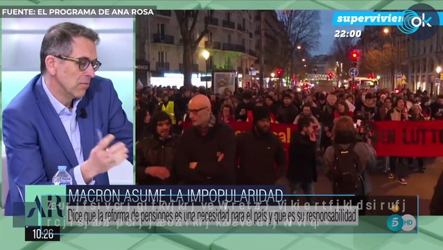 Inda sobre las protestas en Francia: «Están acostumbrados al subsidio y los sindicatos tienen más fuerza»
