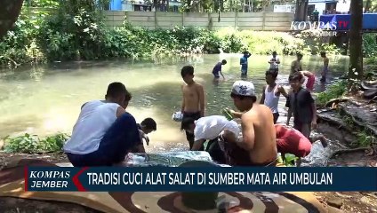 Tradisi Cuci Alat SholatMasjiddi Sumber Mata Air Umbulan