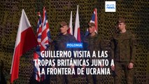 El príncipe Guillermo visita a las tropas británicas desplegadas en Polonia