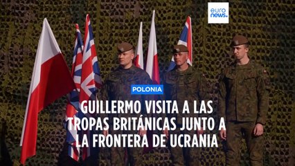 El príncipe Guillermo visita a las tropas británicas desplegadas en Polonia