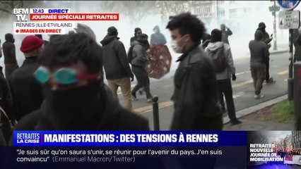 Rennes: premières tensions dans la manifestation