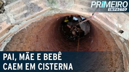 Família inteira cai em cisterna com mais de 10 metros de profundidade