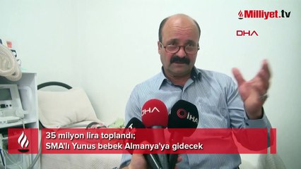35 milyon lira toplandı! SMA'lı Yunus bebek Almanya'ya gidecek