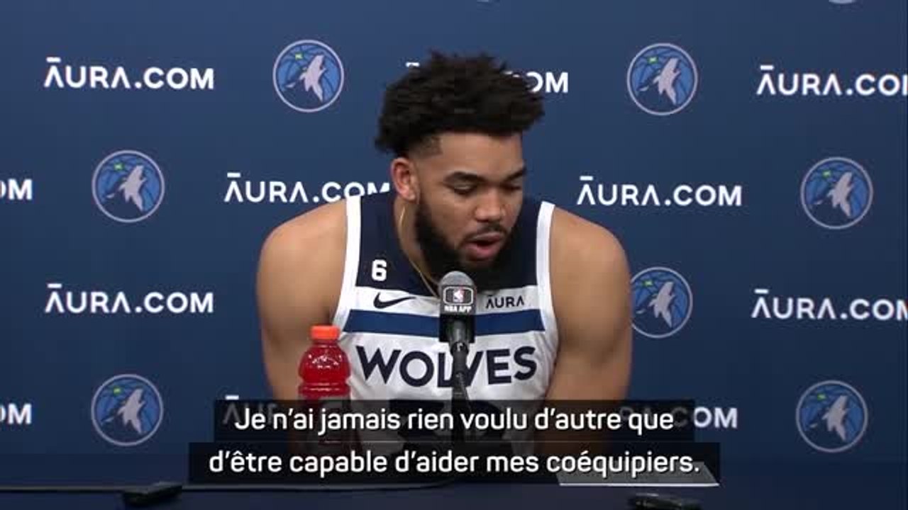 Timberwolves - Towns : "Jamais rien voulu d'autre que d'être capable d'aider mes coéquipiers"