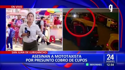 SJL: mototaxistas temen por sus vidas tras ataque de sicarios