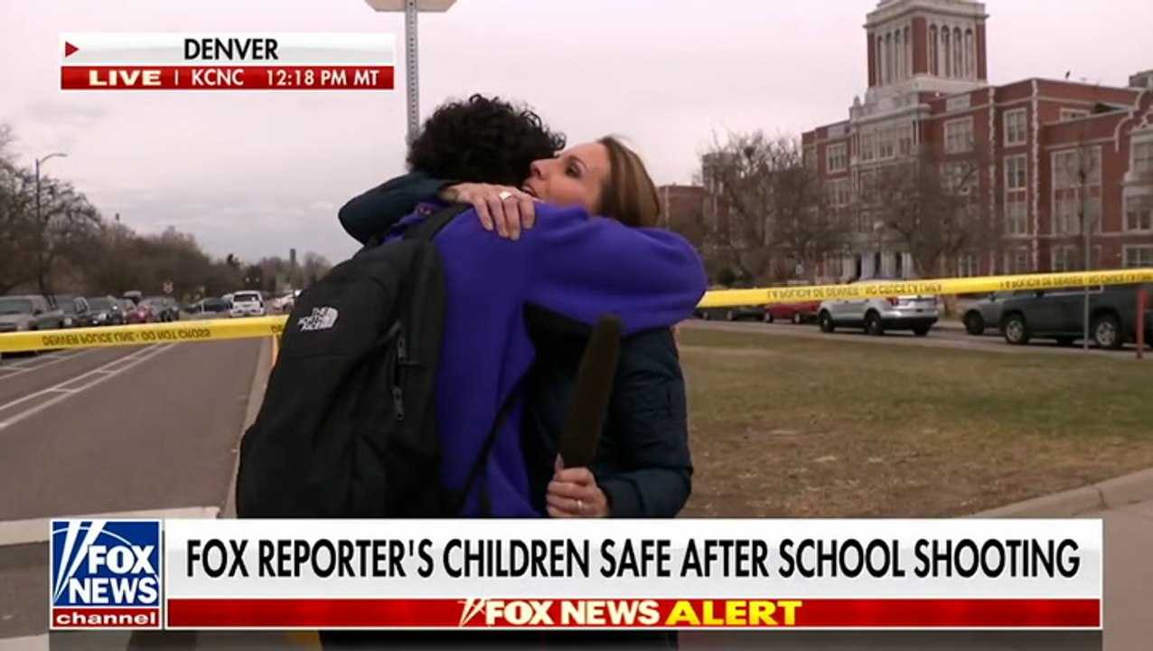 Reporter reunites with son live on air while covering Colorado school shooting