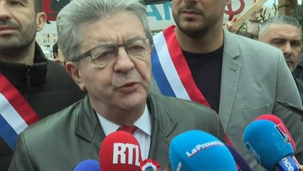 Retraites : « Monsieur Macron est un encouragement au combat », ironise Mélenchon à Marseille