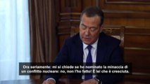 Medvedev: consegne armi a Ucraina avvicina Apocalisse nucleare