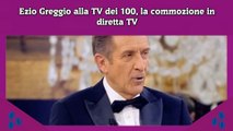 Ezio Greggio alla TV dei 100, la commozione in diretta TV
