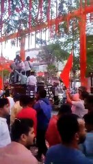 जनप्रतिनिधियों ने शोभायात्रा का किया स्वागत