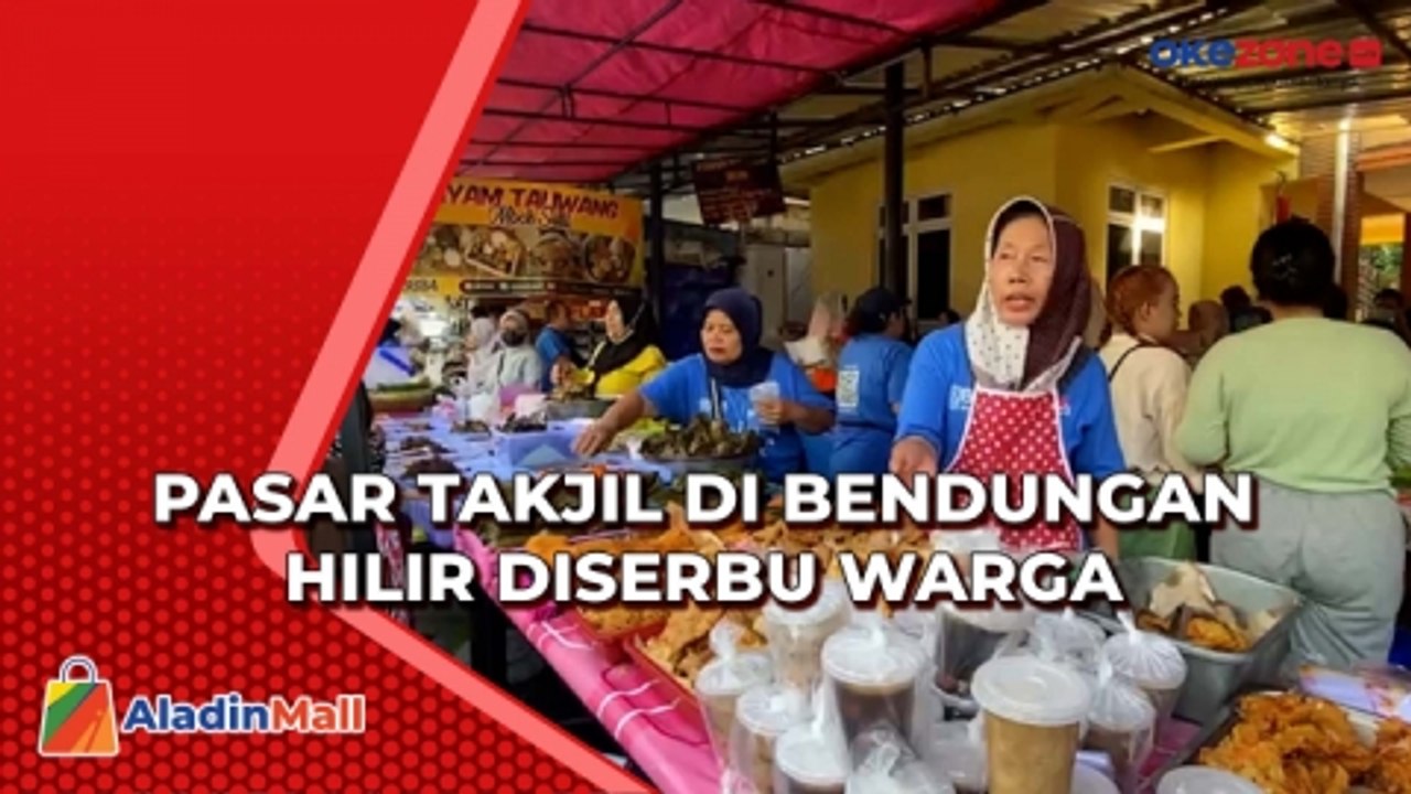 Buka Puasa Hari Pertama, Pasar Takjil di Bendun...