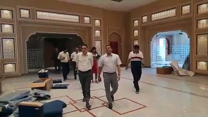 राजस्थान इंटरनेशनल सेंटर तैयार, आला अफसर पहुंचे देखने