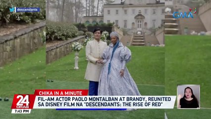 Fil-Am actor Paolo Montalban at Brandy, reunited sa Disney film na "Descendants: The Rise of Red" | 24 Oras