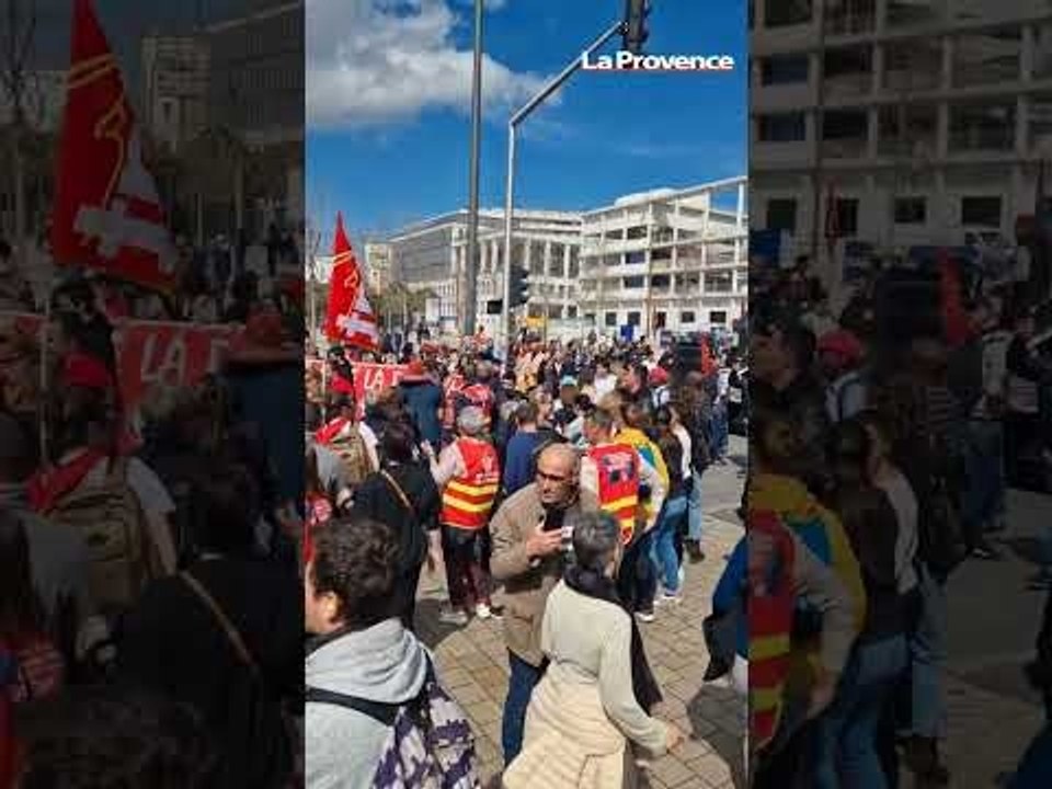 Marseille : la manifestation se poursuit Porte d'Aix