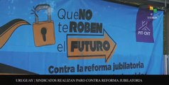 Agenda Abierta 23-03: Trabajadores de Uruguay rechazan reforma jubilatoria
