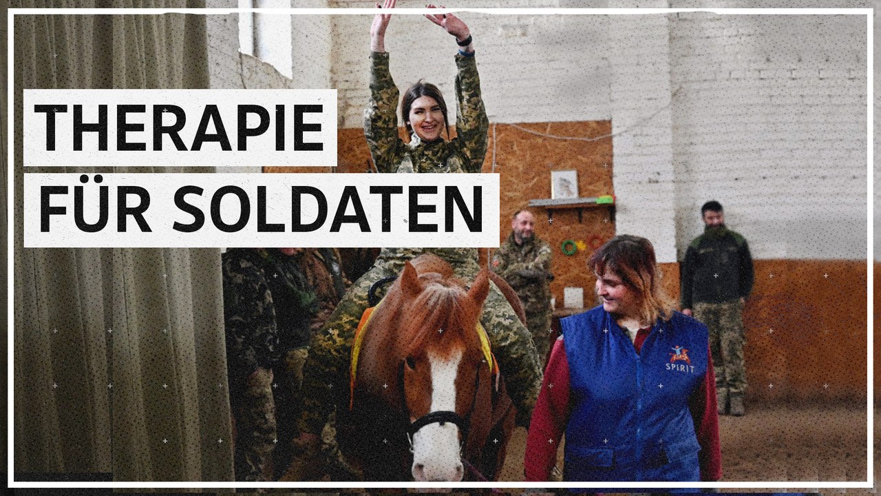 Hippotherapie hilft ukrainischen Soldaten