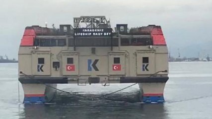 2 BİN KİŞİLİK RAUF BEY GEMİSİ HATAY'A GİTMEK ÜZERE YALOVA'DAN YOLA ÇIKTI